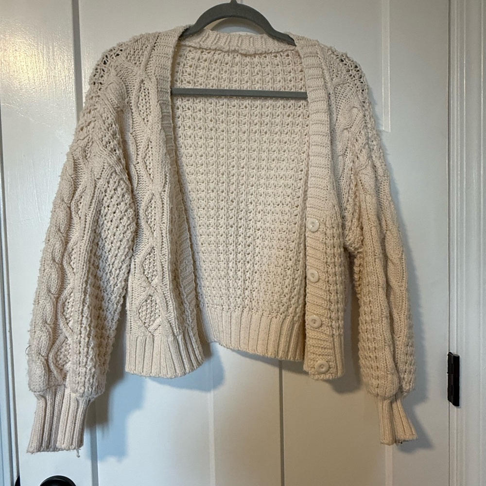 Cozy Cream Cable Knit Sweater